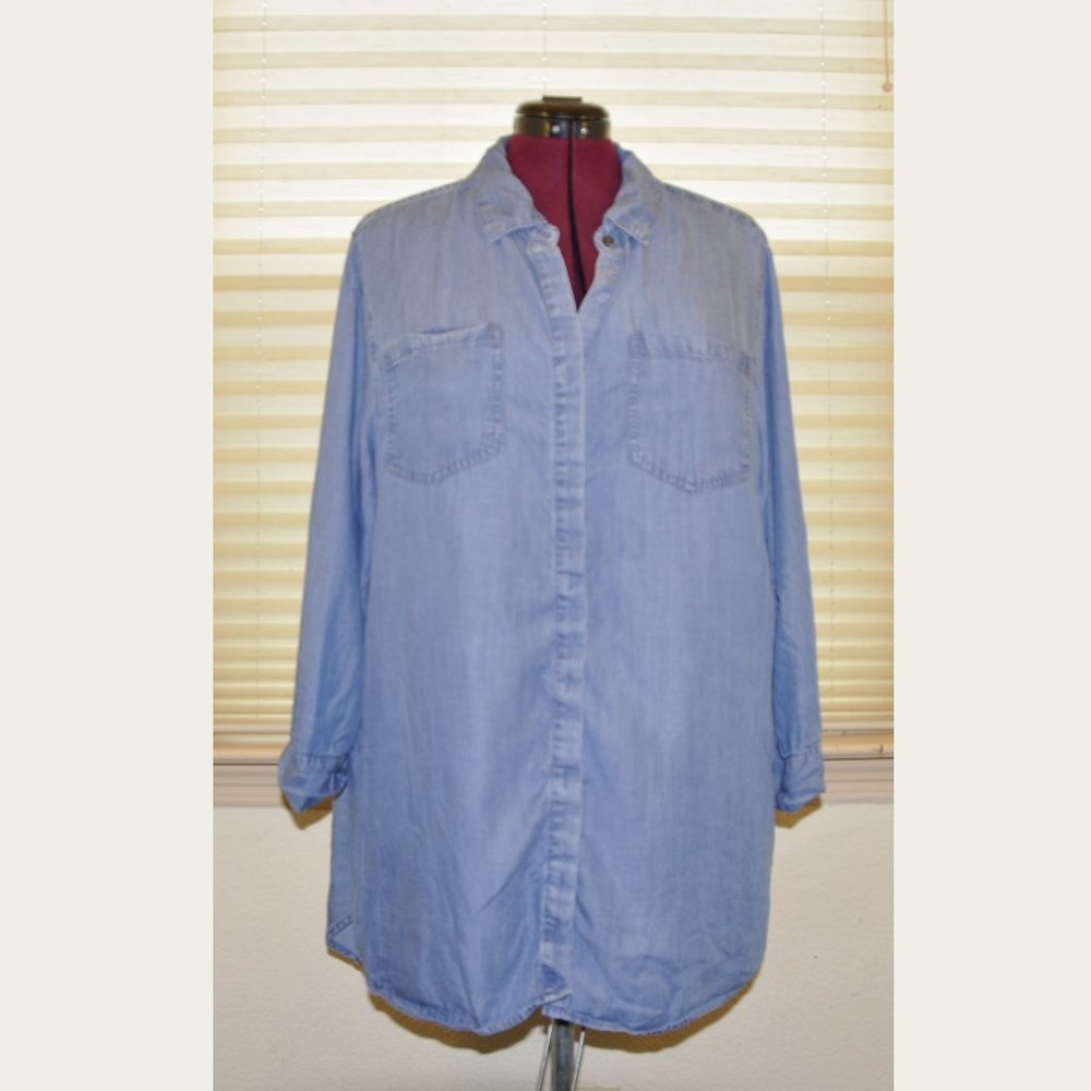 Avenue (22/24) Denim button down shirt
